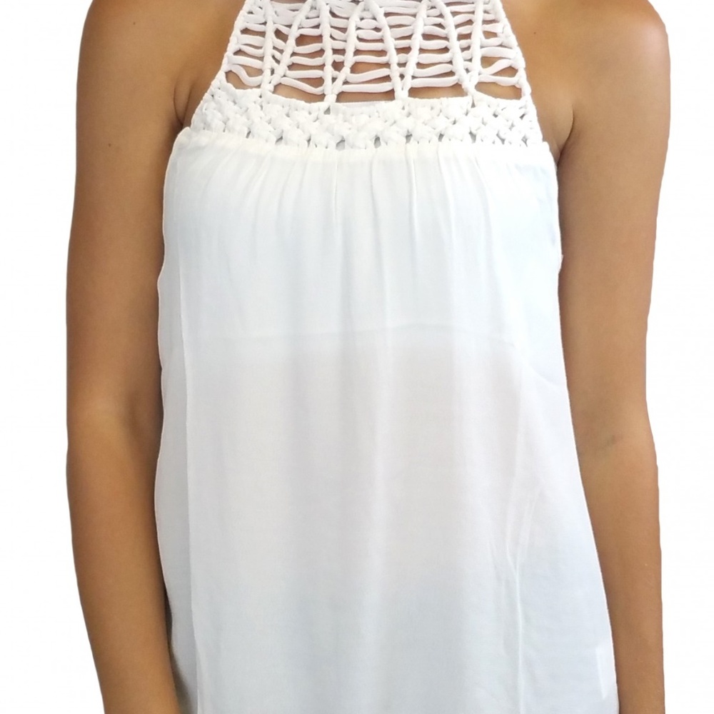 Black Swan White Adora Top*